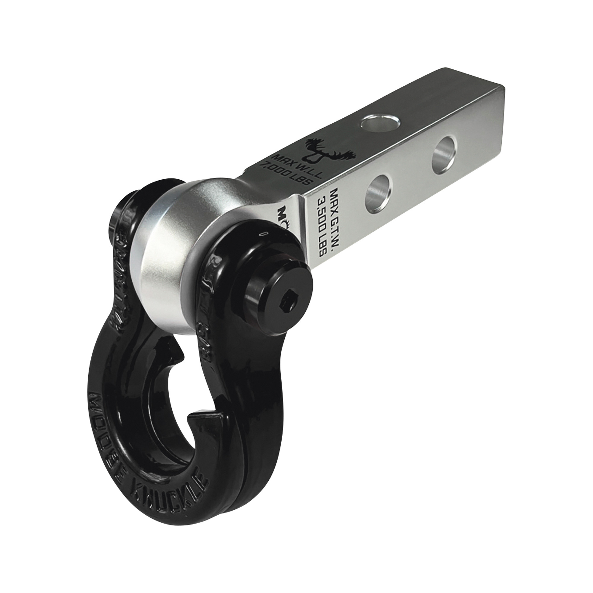 Moose Knuckle Offroad, 5/8in. Jowl Split Shackle and Mohawk 1.25in. Receiver Combo, Fits Multiple Ball Sizes, Fits 1-1/4 in. Receivers